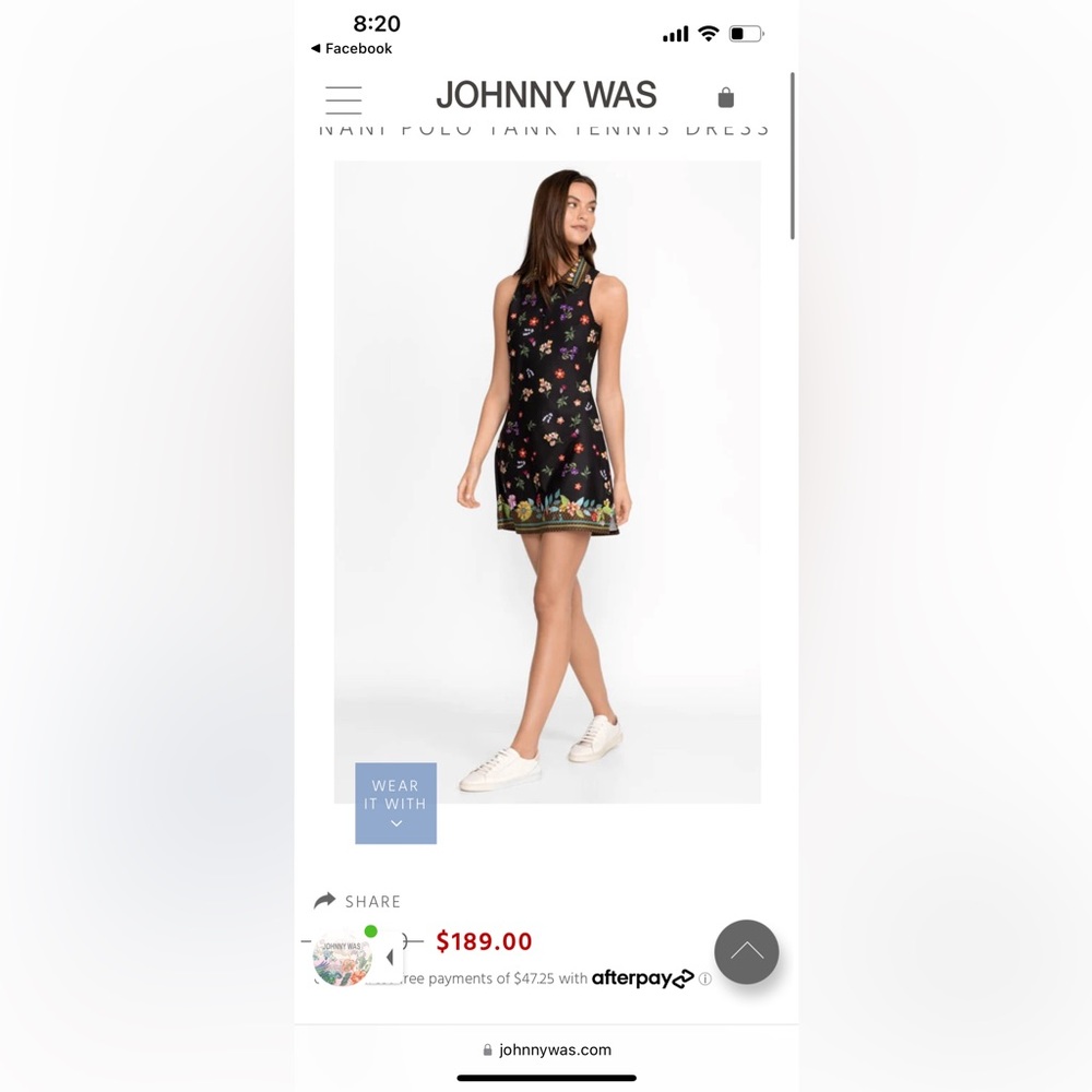 Johnny was Nani Polo Tank tennis dress XS - Picture 3 of 6